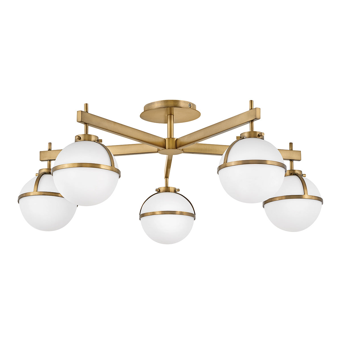 Hollis 5 Light Semi-Flush - In Various Finishes E14 IP44