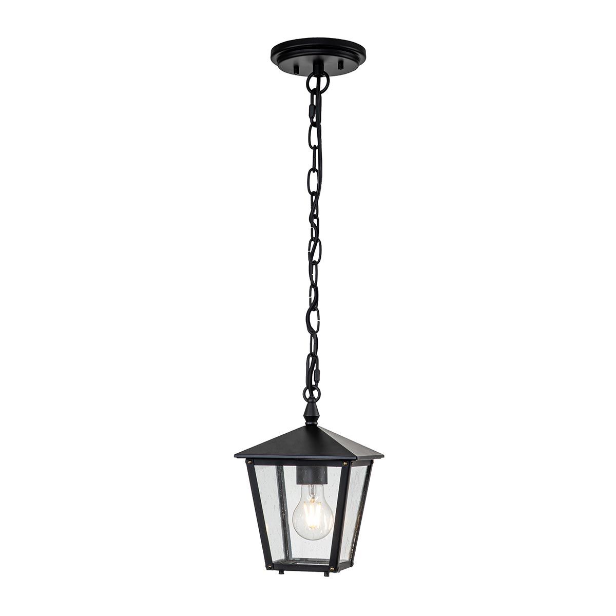 Huntersfield 1/3Lt Chain Lantern - Black IP44 E27