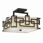 Lanza 3 Light Semi-Flush Various Finishes E27
