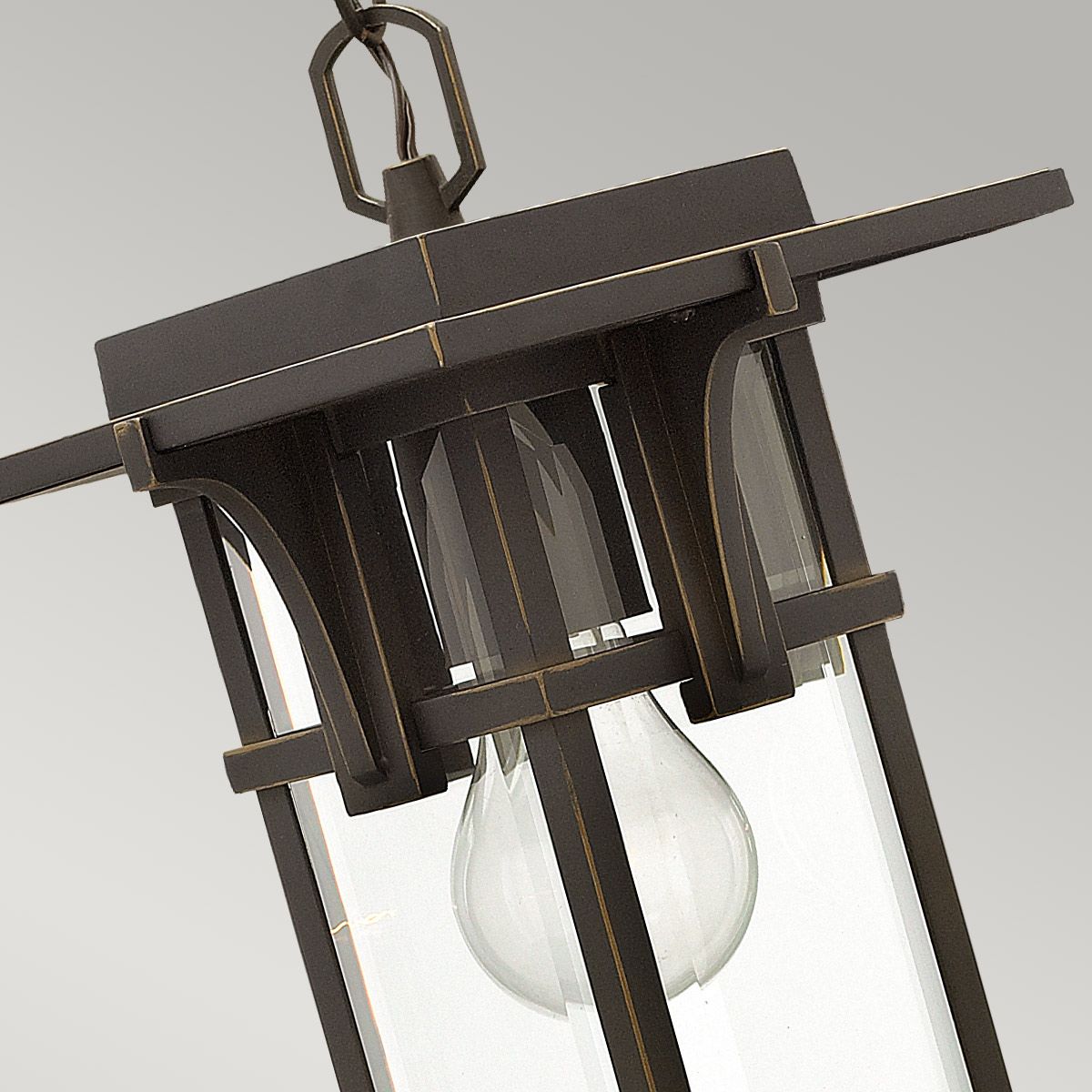 Manhattan 1 Light Chain Lantern - Oil Rubbed Bronze IP23 E27
