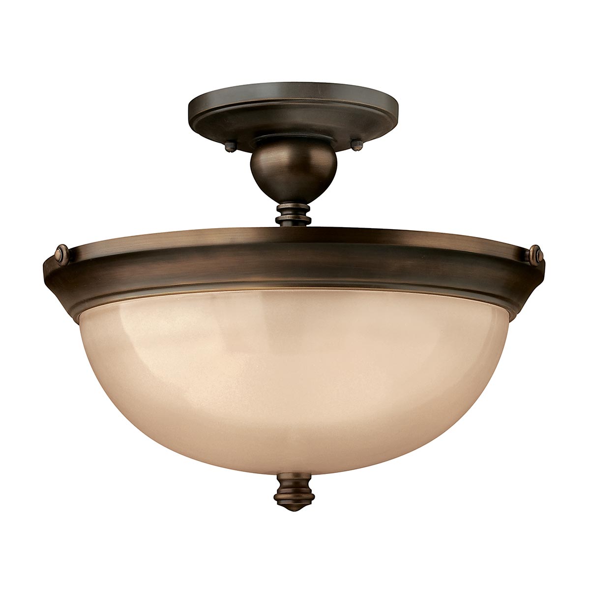 Mayflower 3 Light Semi-Flush - Olde Bronze E27
