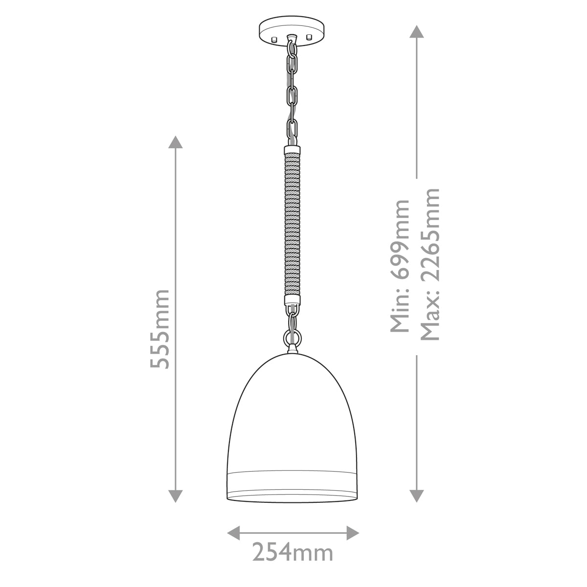Hinkley Nash 1 lt Pendant - E27