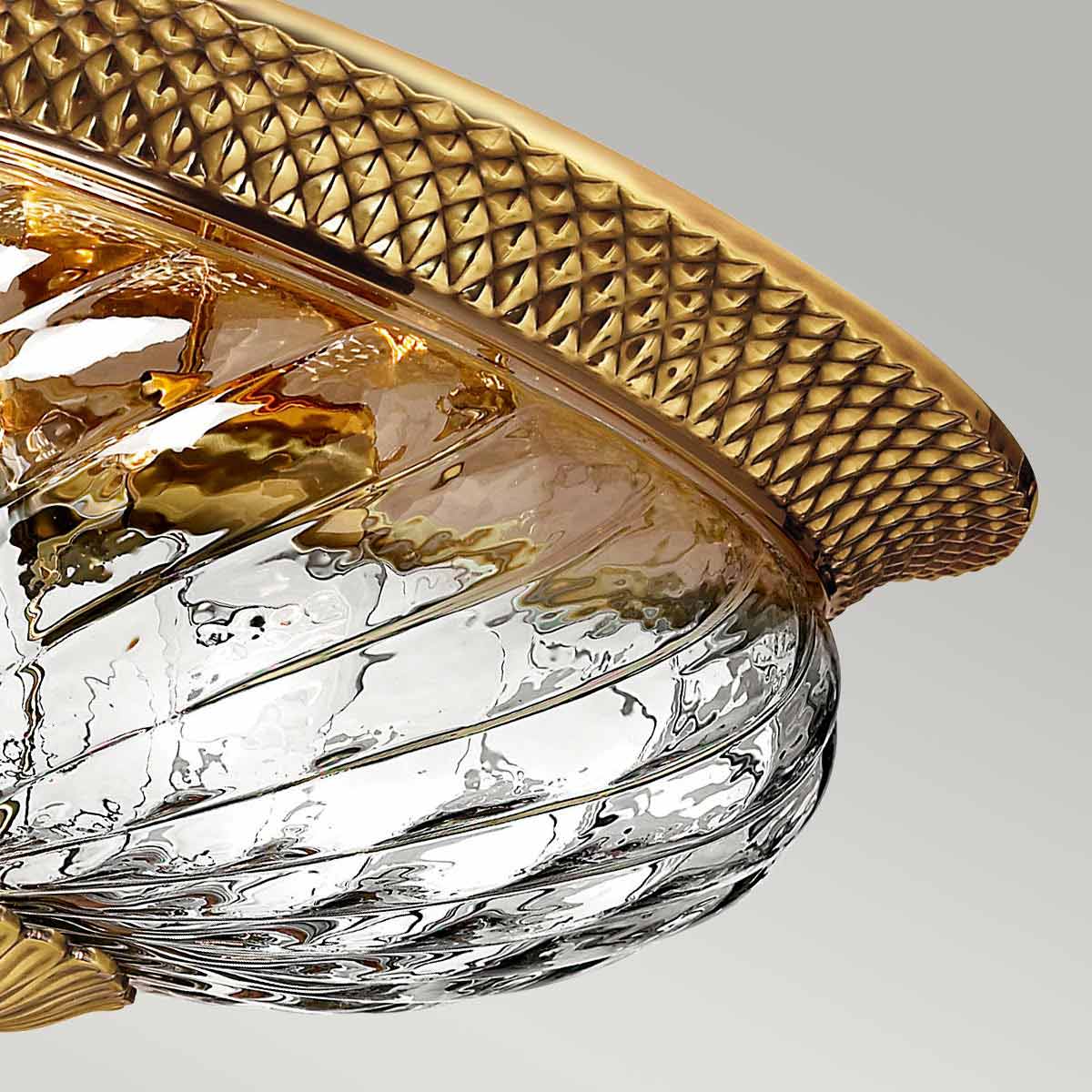 Plantation 2/3Lt Light Flush - Various Finishes E27