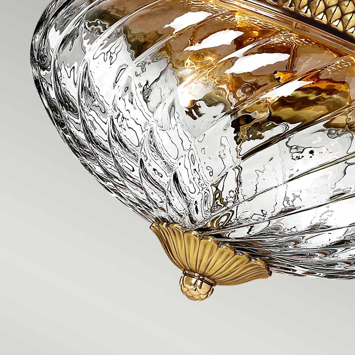 Plantation 2/3Lt Light Flush - Various Finishes E27