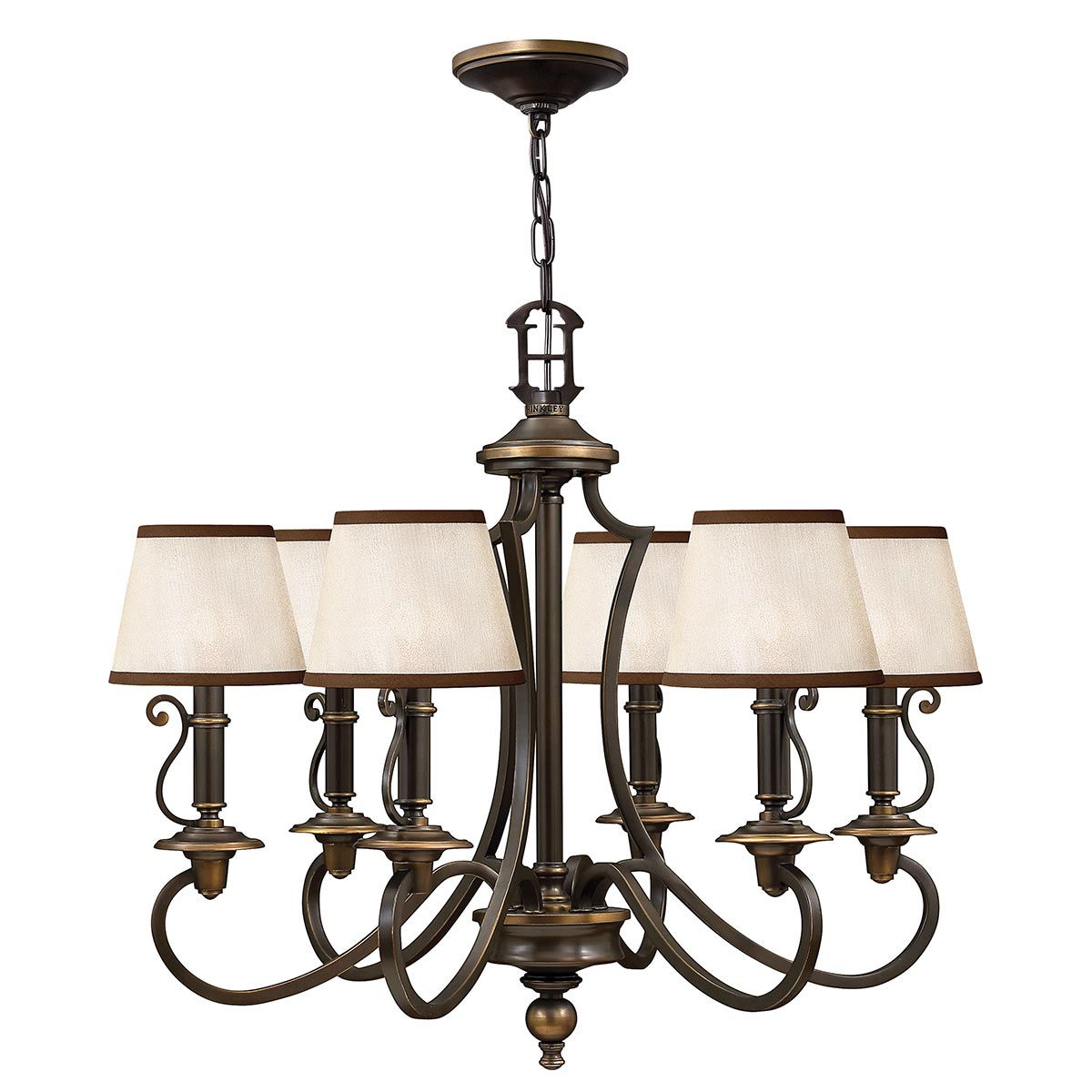 Plymouth 3/6Lt Multi-Arm Pendant - Old Bronze