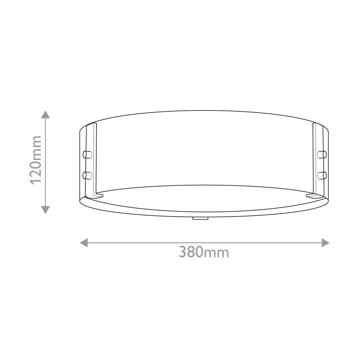 Hinkley Sawyer Flush Ceiling Light - Sequoia wood effect with rust Iron accents  IP44 E14