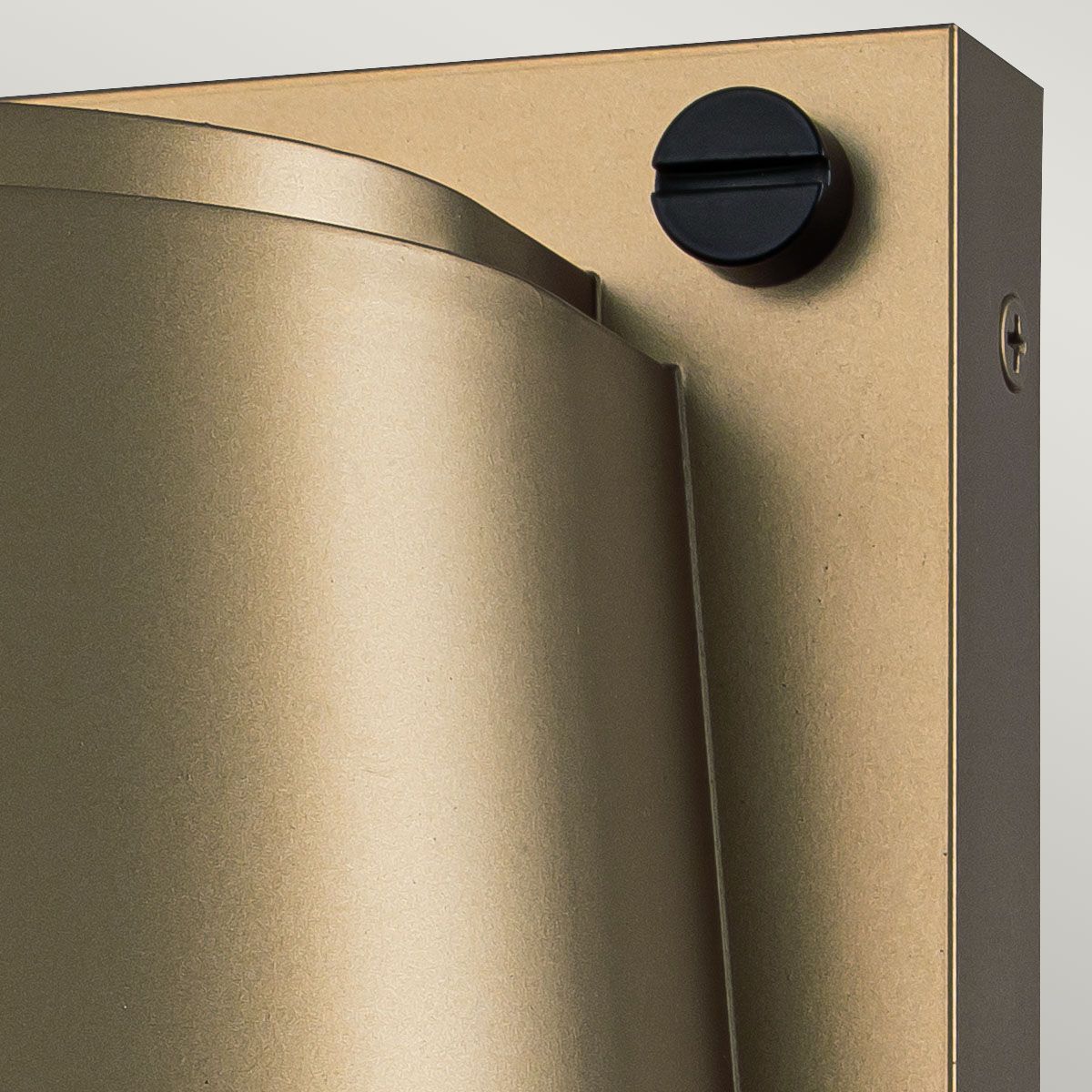 Scout 1lt Small Wall Light - Painted Heritage Brass/ Satin White