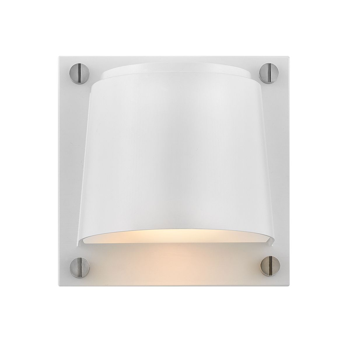 Scout 1lt Small Wall Light - Painted Heritage Brass/ Satin White