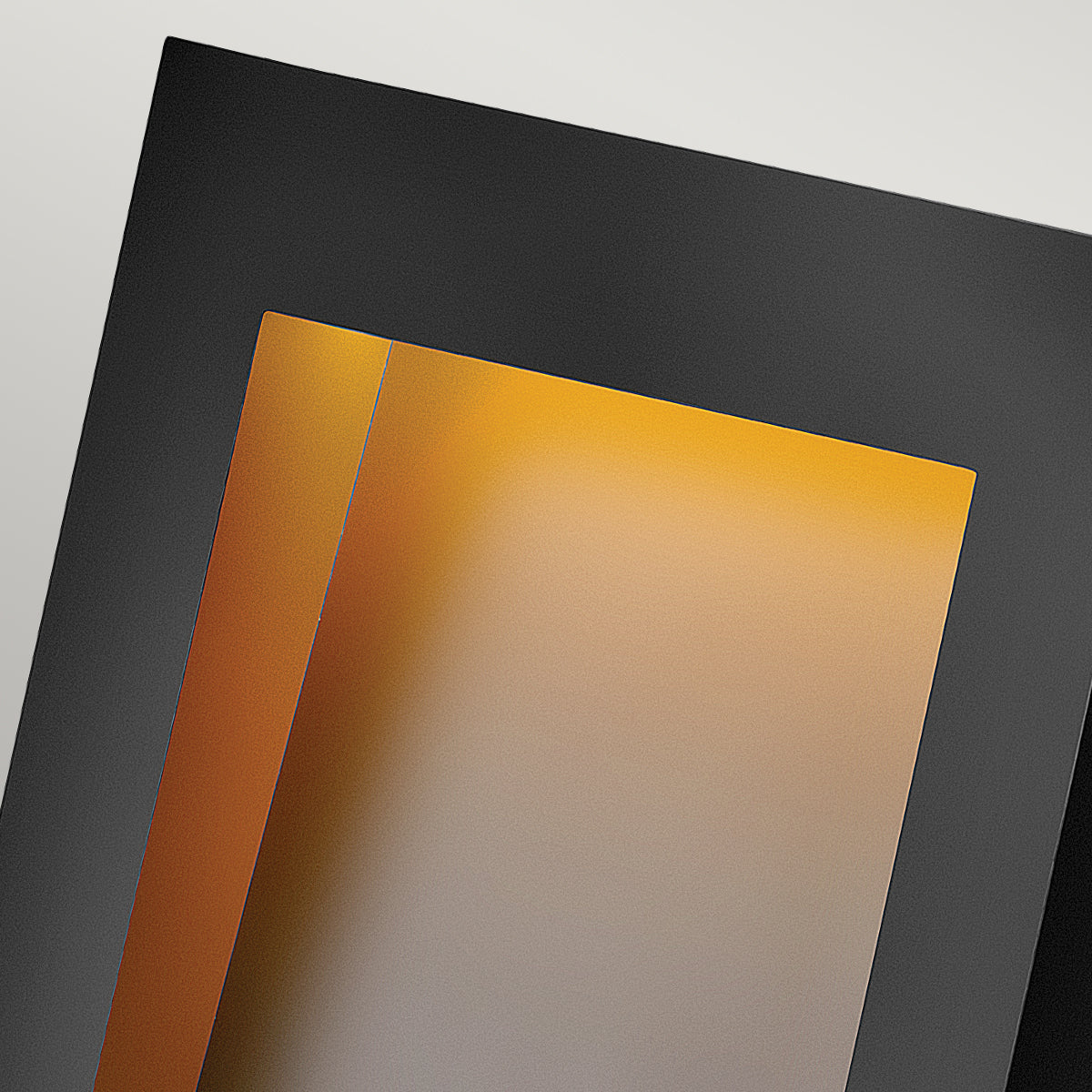 Taper Large LED Wall Lantern - Textured Black Finish