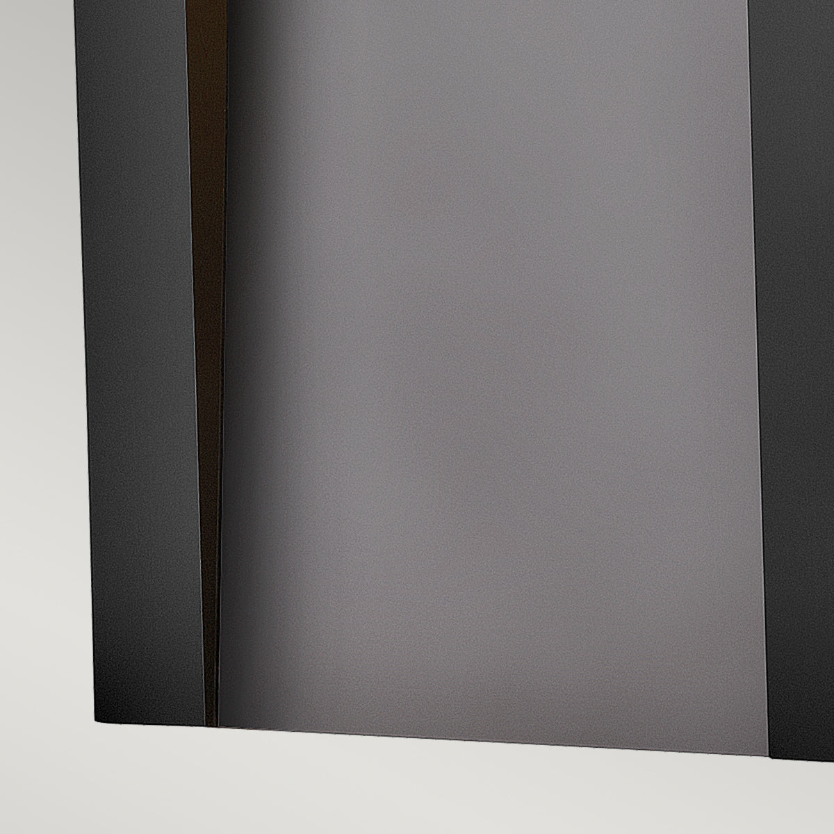 Taper Large LED Wall Lantern - Textured Black Finish