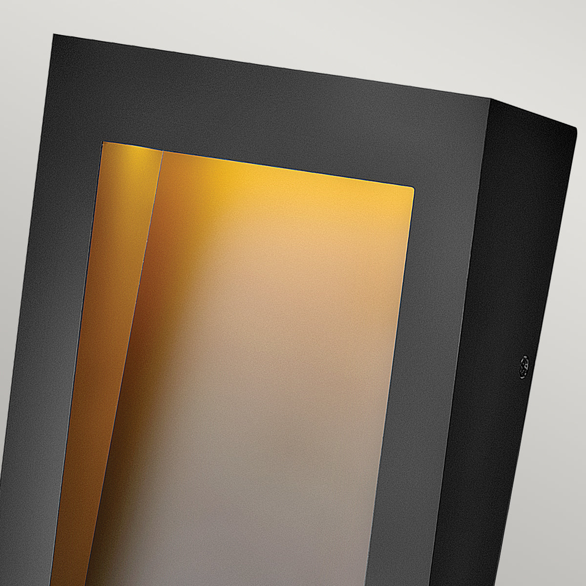 Taper Medium LED Wall Lantern - Textured Black Finish