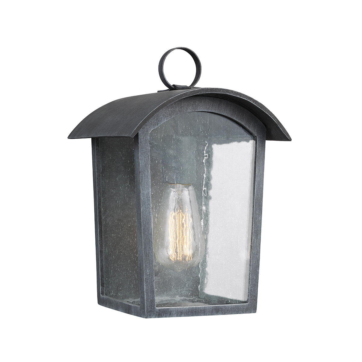Hodges Small Wall Lantern - Ash Black Finish