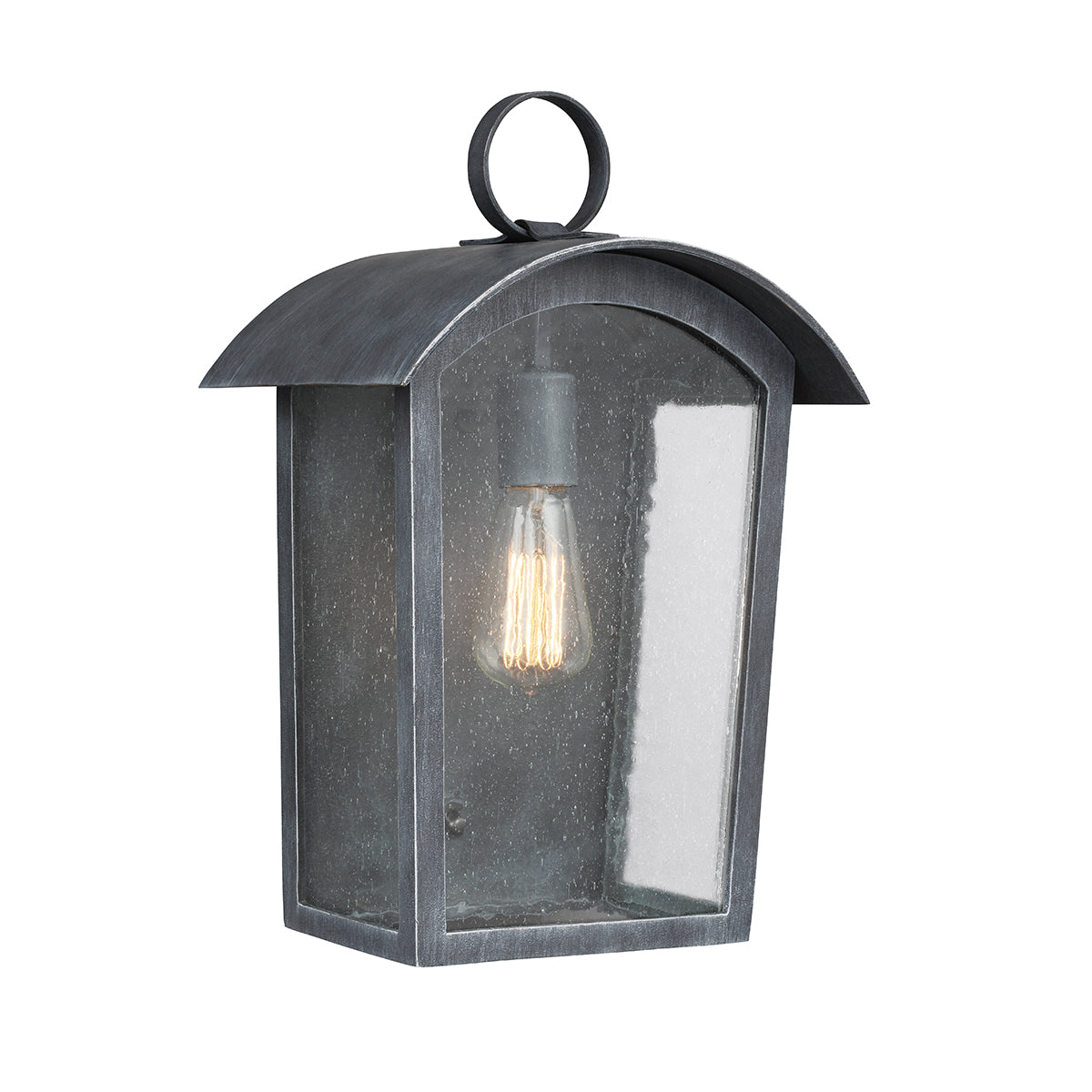 Hodges Large Wall Lantern - Ash Black Finish