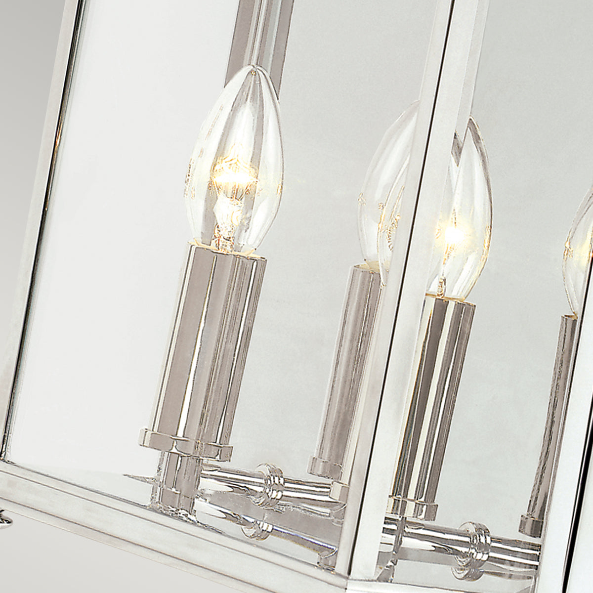 Holborn Large Half Lantern – Polished Chrome Finish