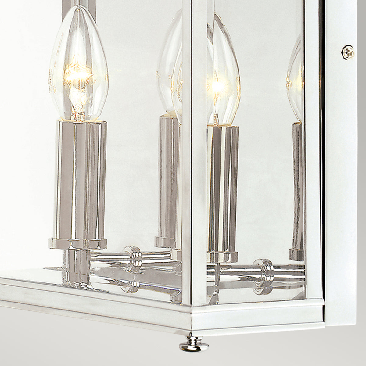 Holborn Large Half Lantern – Polished Chrome Finish