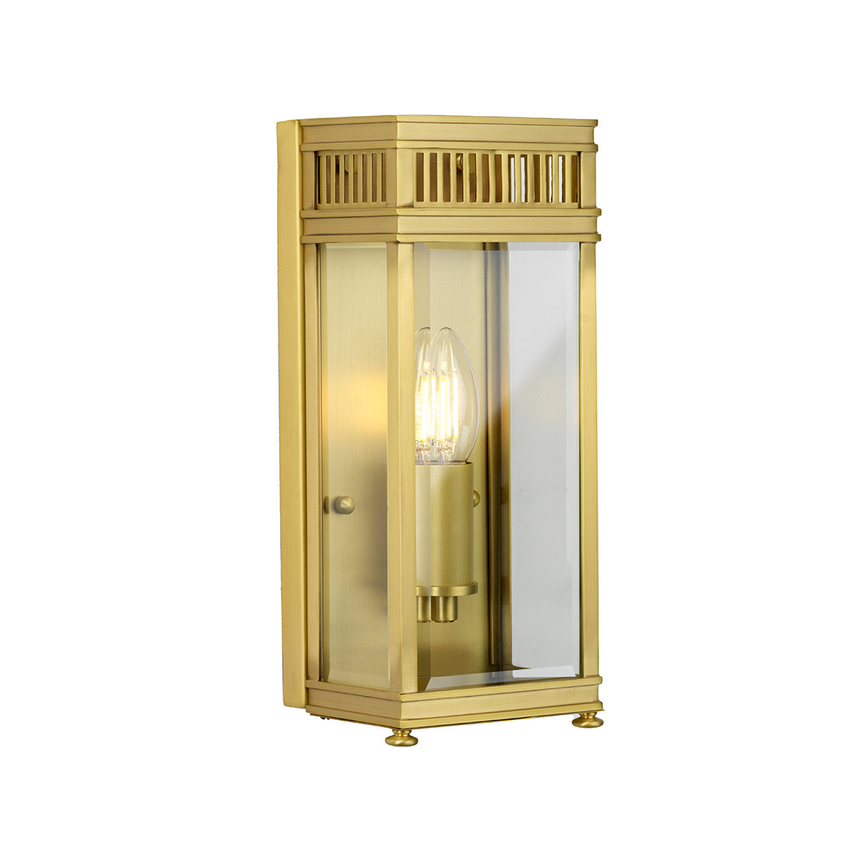 Holborn Small Half Lantern – Brushed Brass Finish