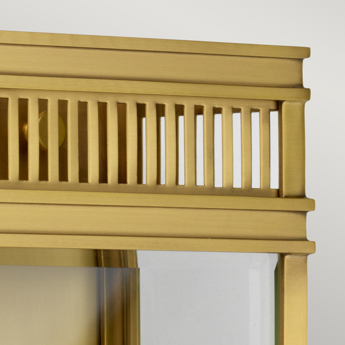 Holborn Large Half Lantern – Brushed Brass Finish