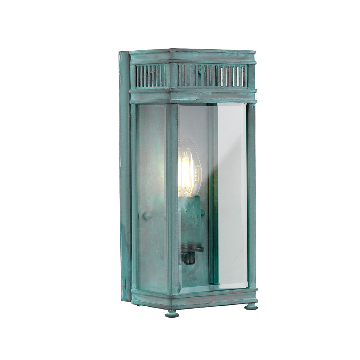 Holborn Small Half Lantern – Verdigris  Finish