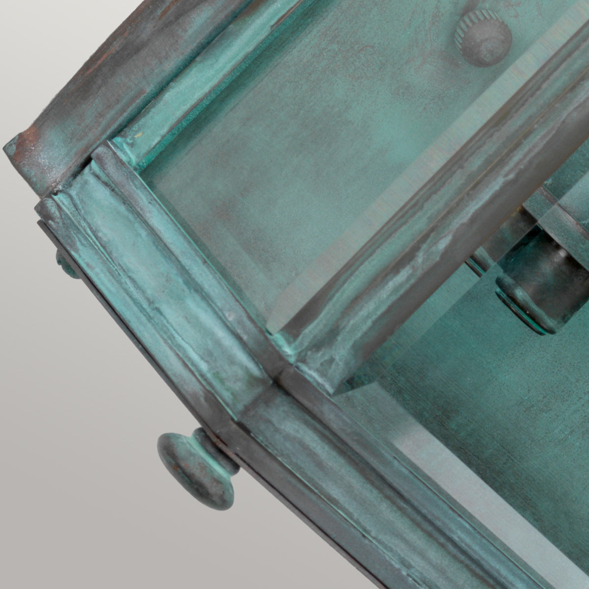 Holborn Large Half Lantern – Verdigris  Finish