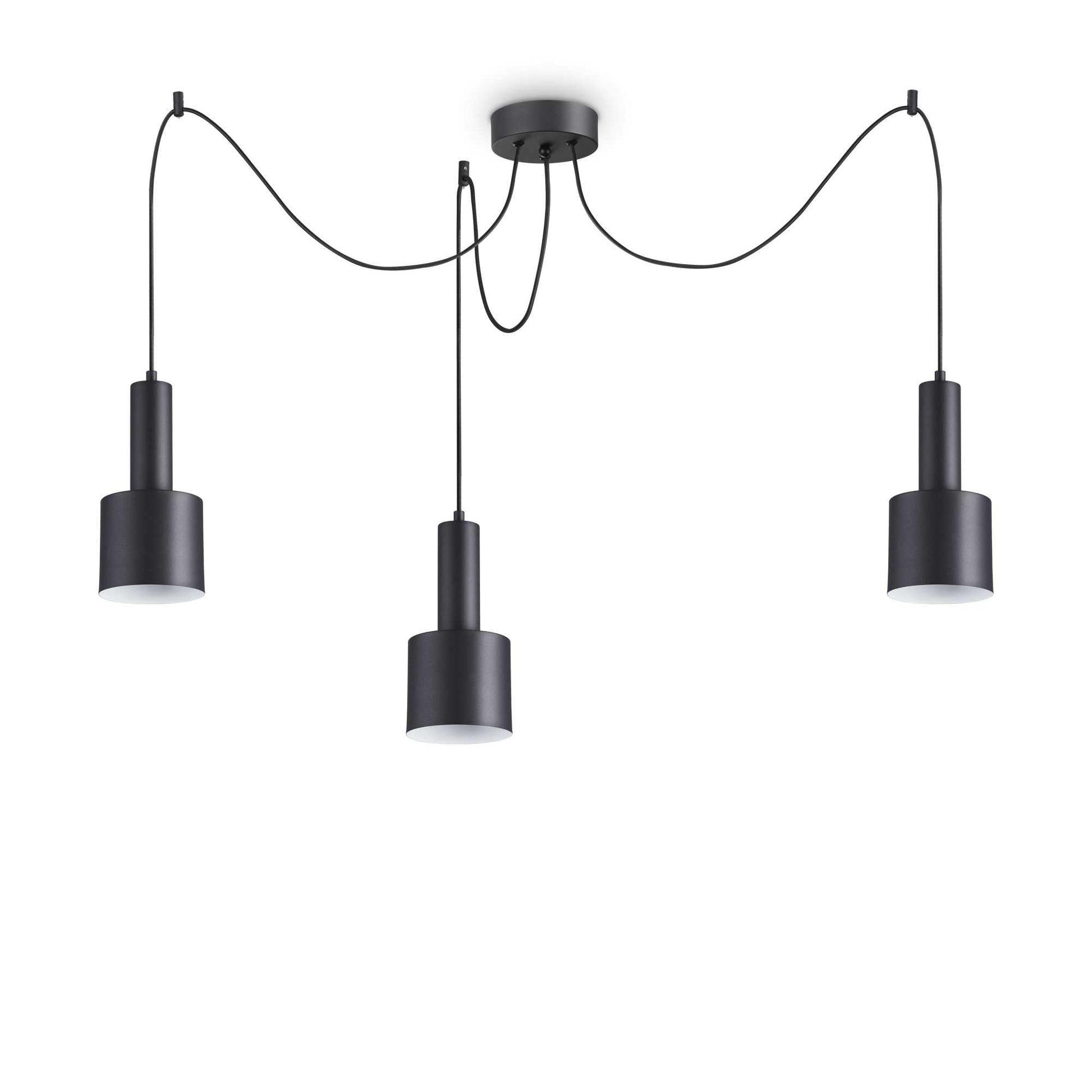 HOLLY 1/3Lt - White/Black Finish - Cusack Lighting