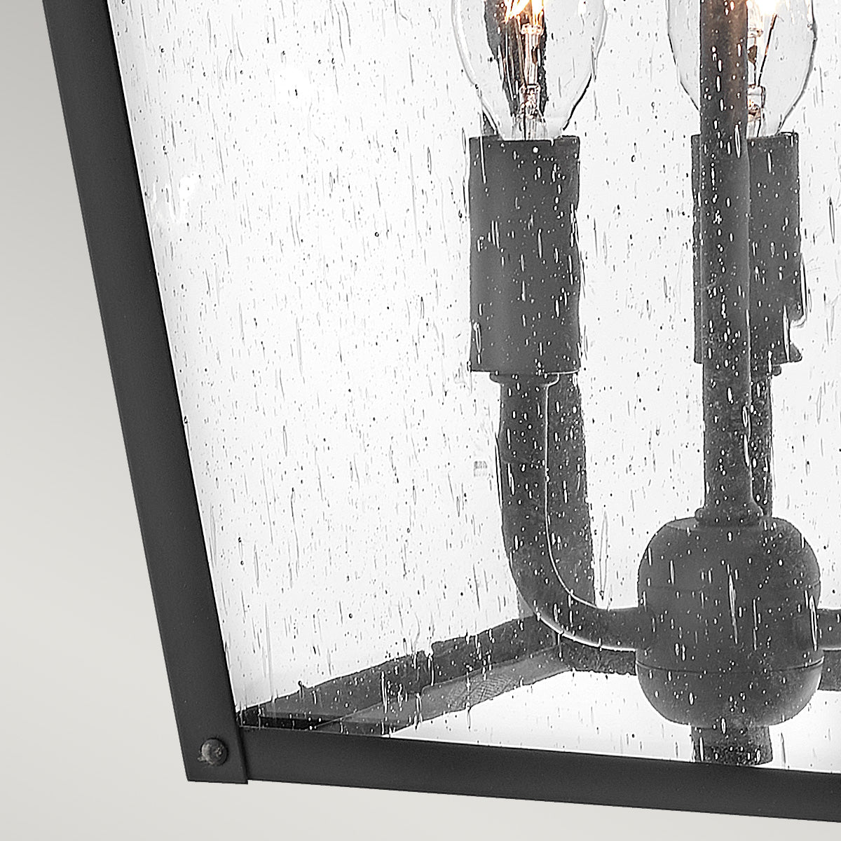 Huntersfield Large  Wall Lantern - Black Finish