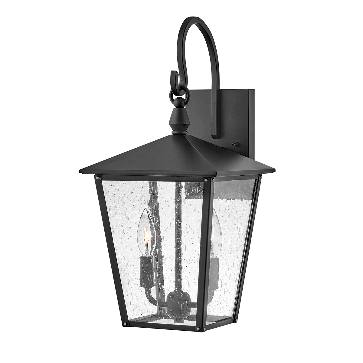 Huntersfield Medium Wall Lantern - Black Finish