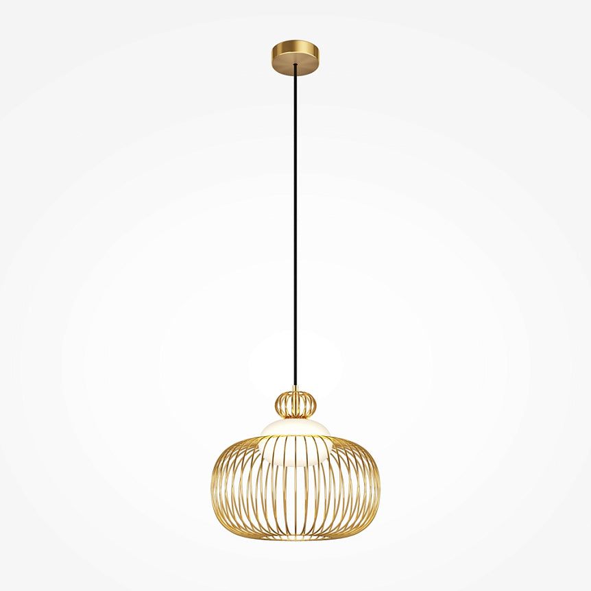 Levitation 1Lt Small/Large Single Pendant - Brass
