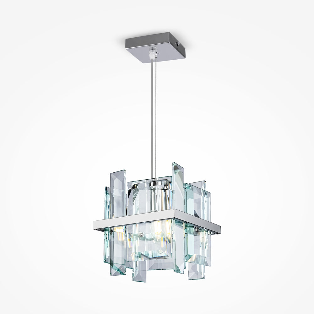 Cerezo 1Lt Crystal Ceiling Light - Chrome Finish