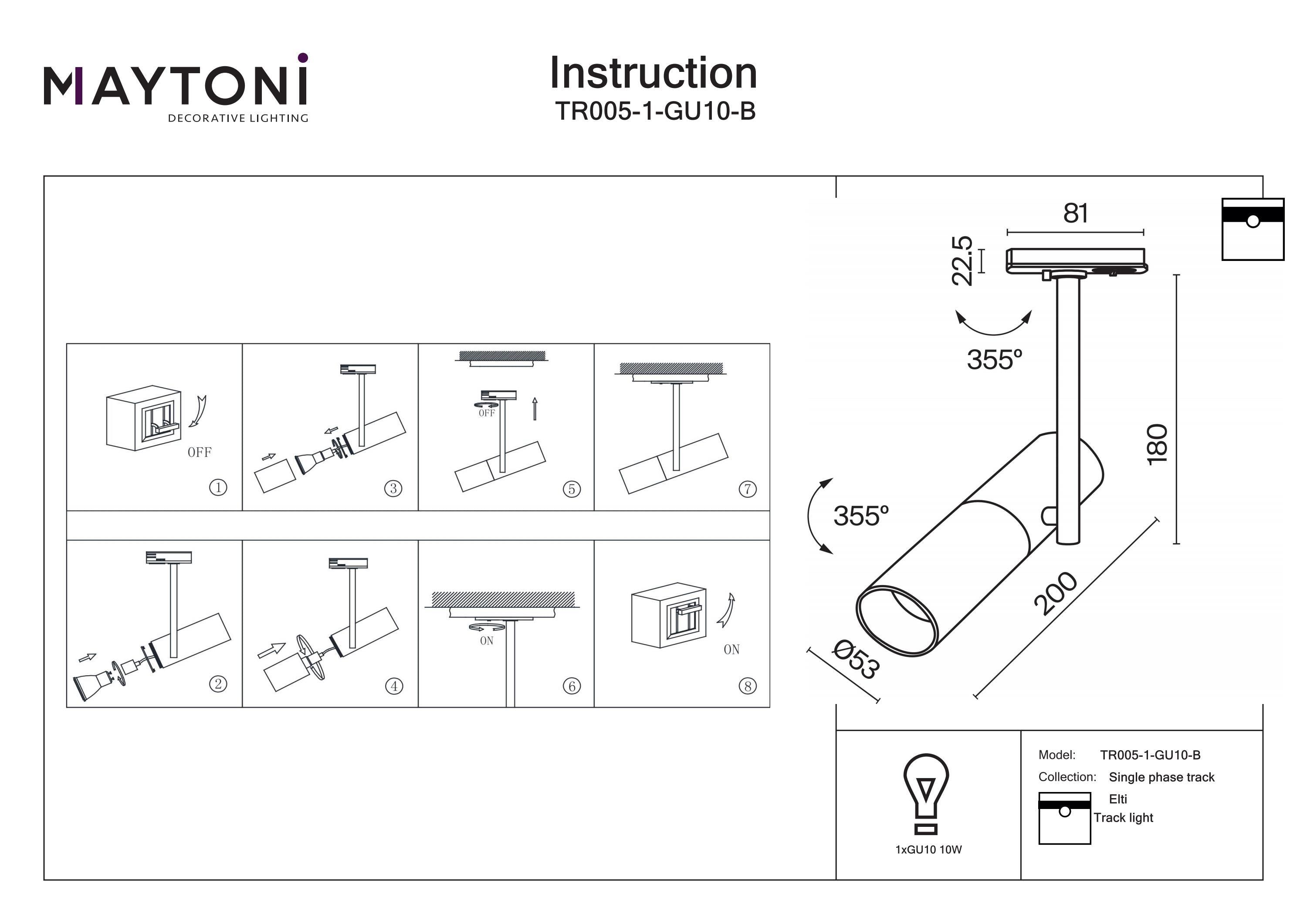 Elti Unity Track Lighting GU10