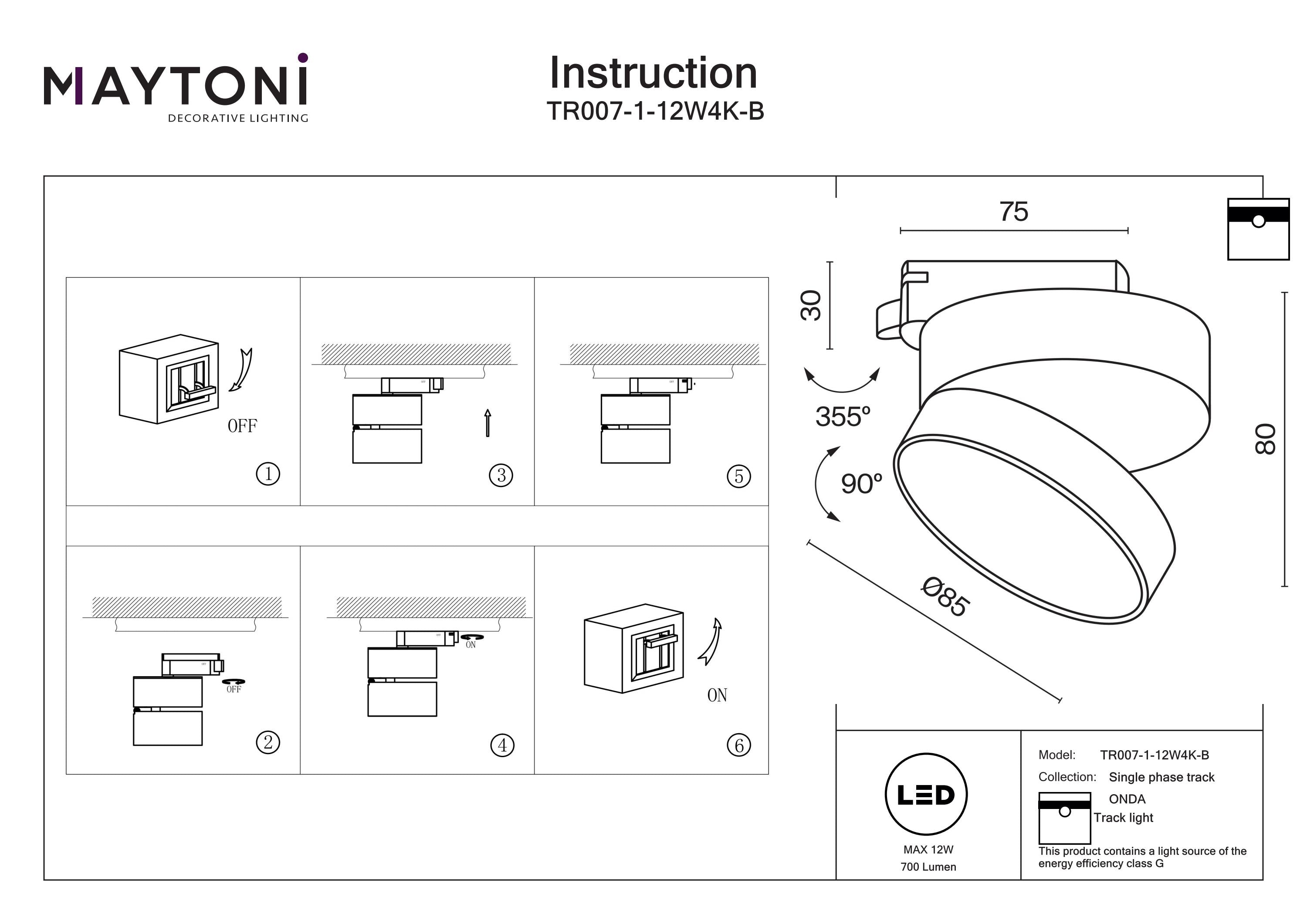 ONDA Unity Track Lighting -Integrated LED