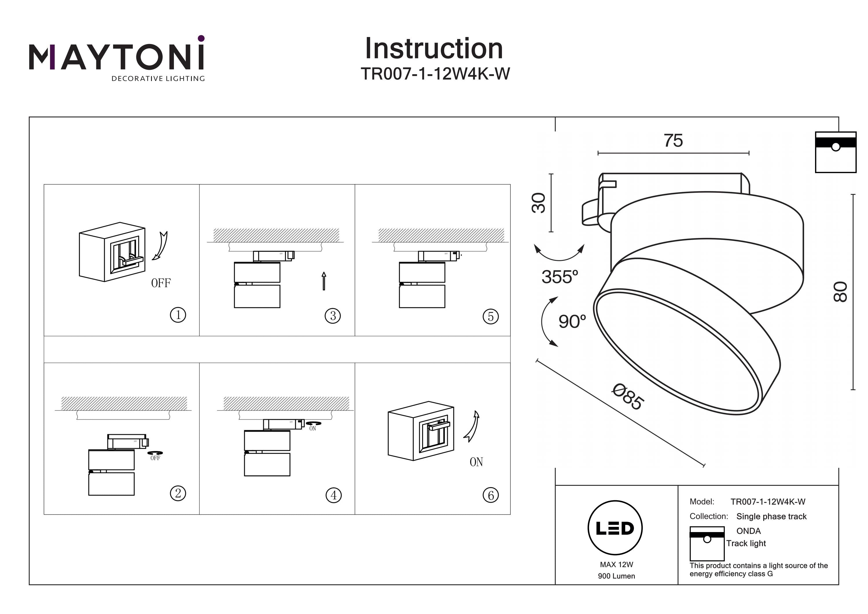 ONDA Unity Track Lighting -Integrated LED