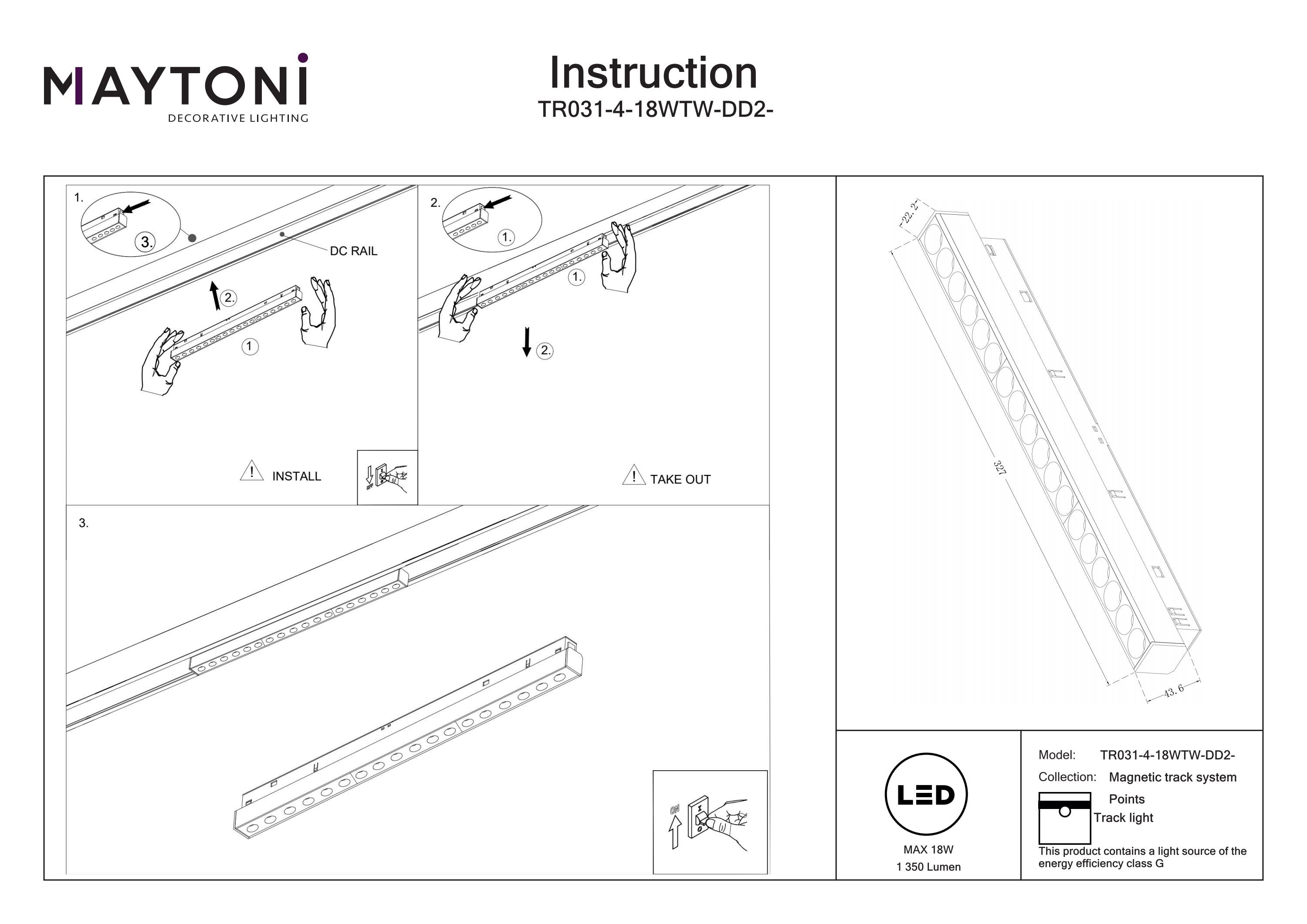 Track Lighting Points Magnetic track system Exility 36° 2700K-6000