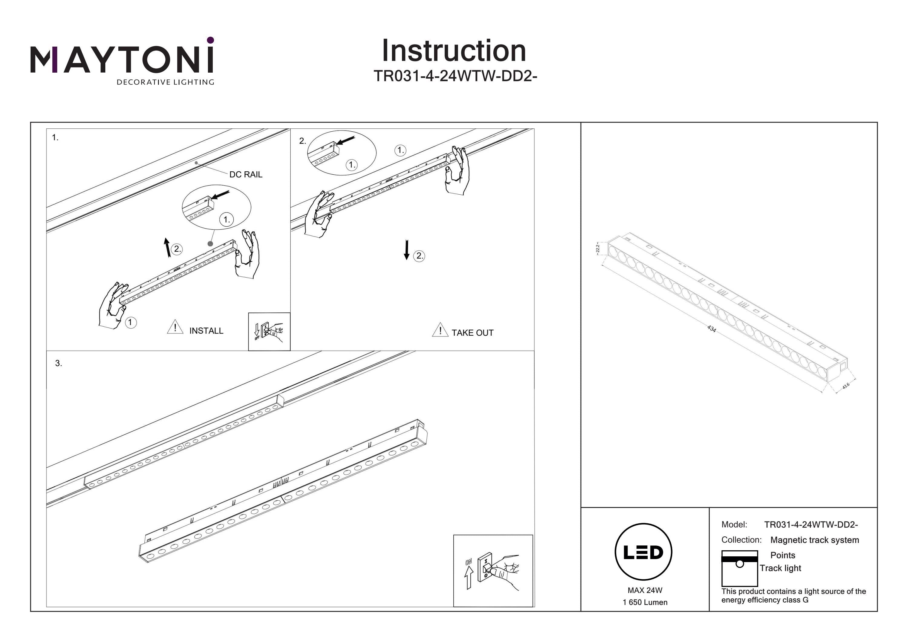 Track Lighting Points Magnetic track system Exility 36° 2700K-6000
