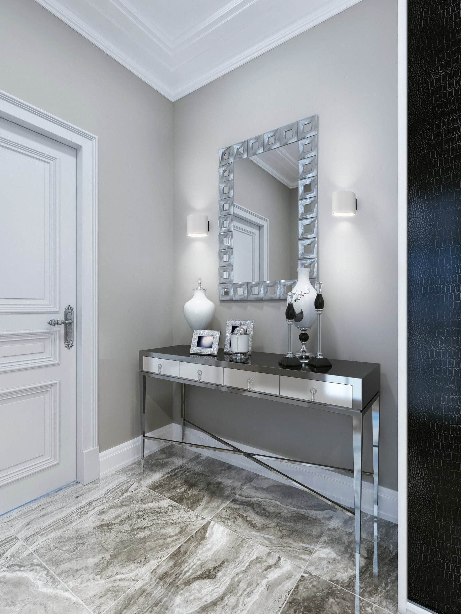 Rond Indoor Single Wall Light - White/Black/Matte Gold Finish