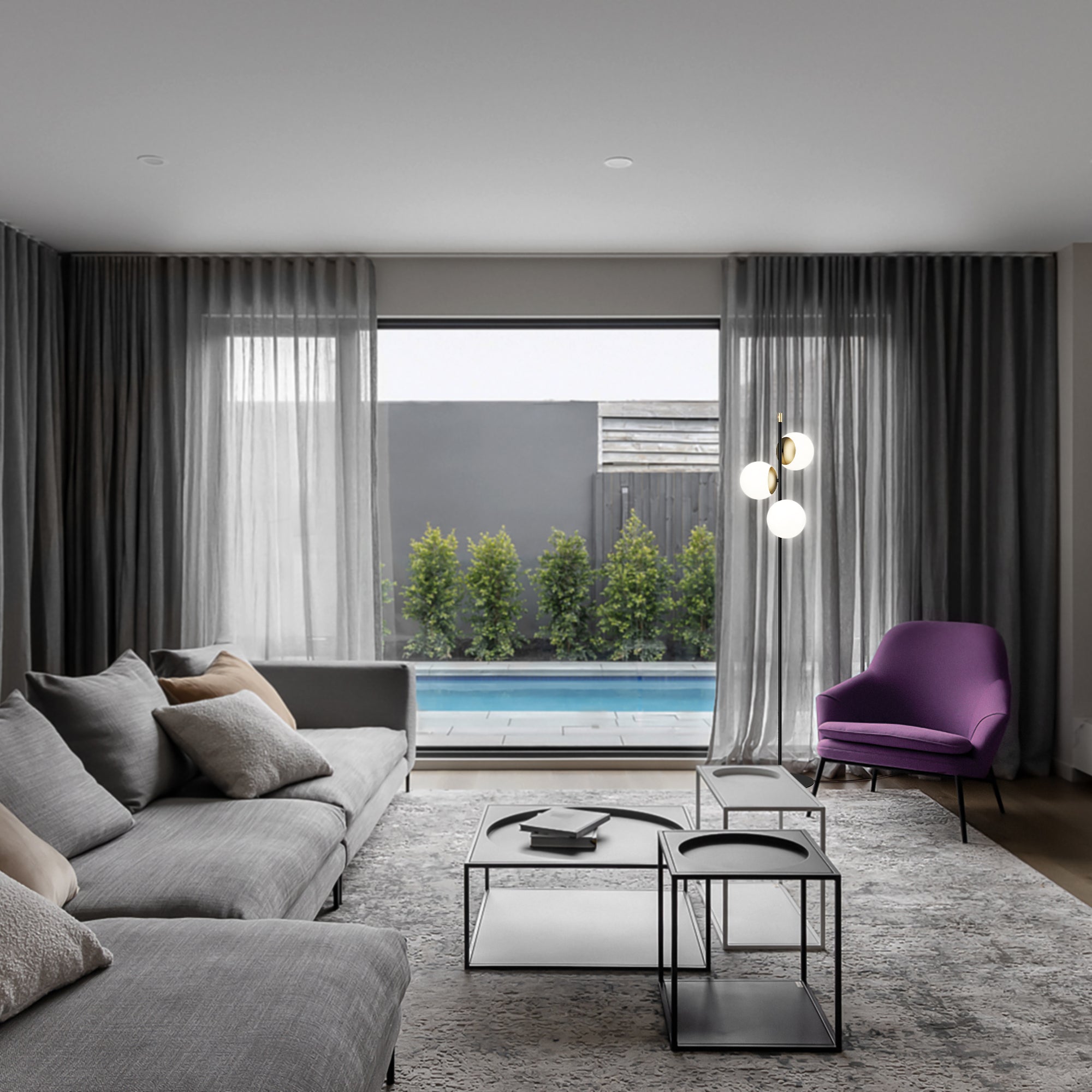 Nostalgia Floor lamp E14 - Gold Finish