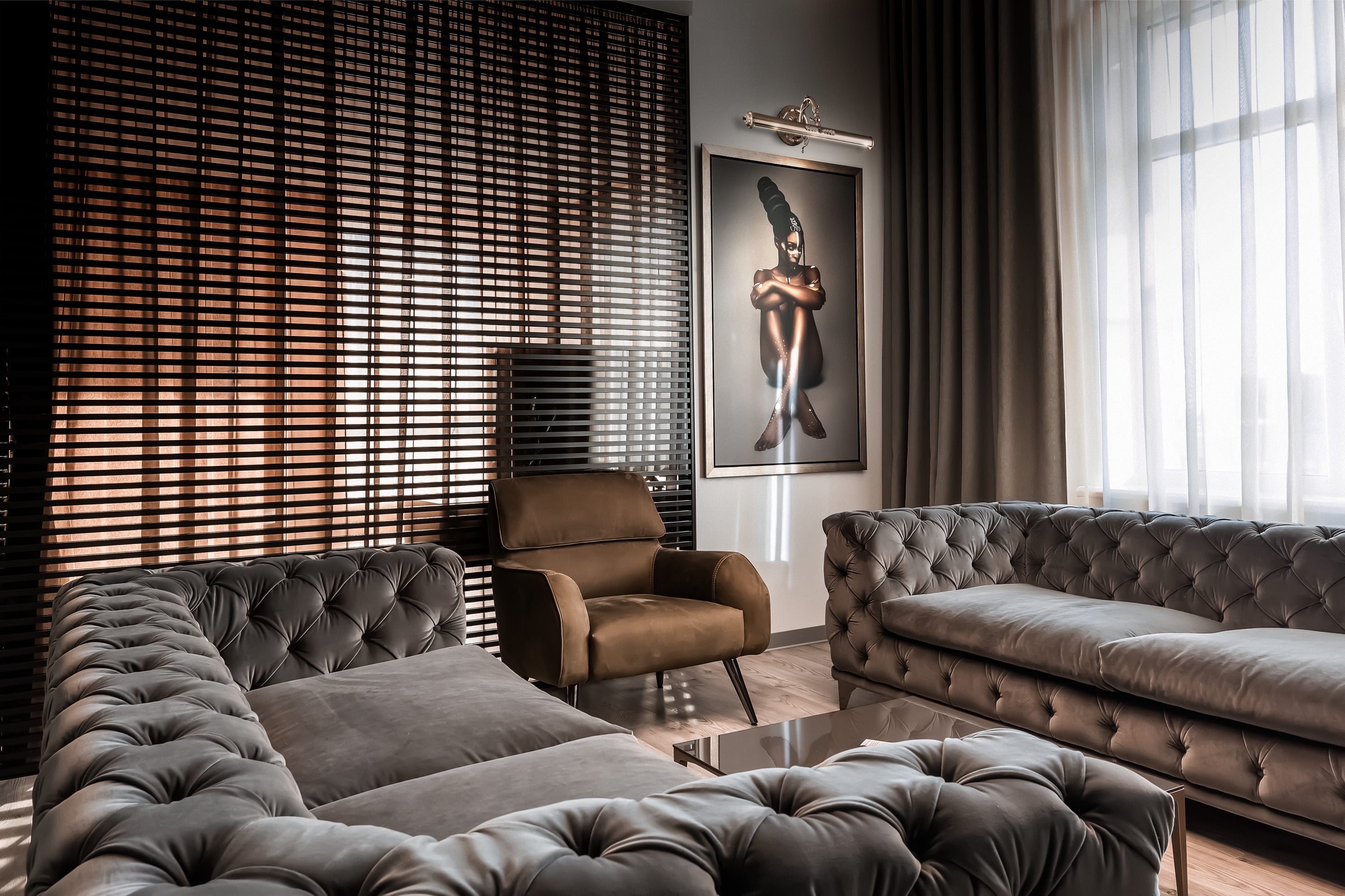 Picasso Indoor Double Wall Light - White/Bronze/Gold Finish