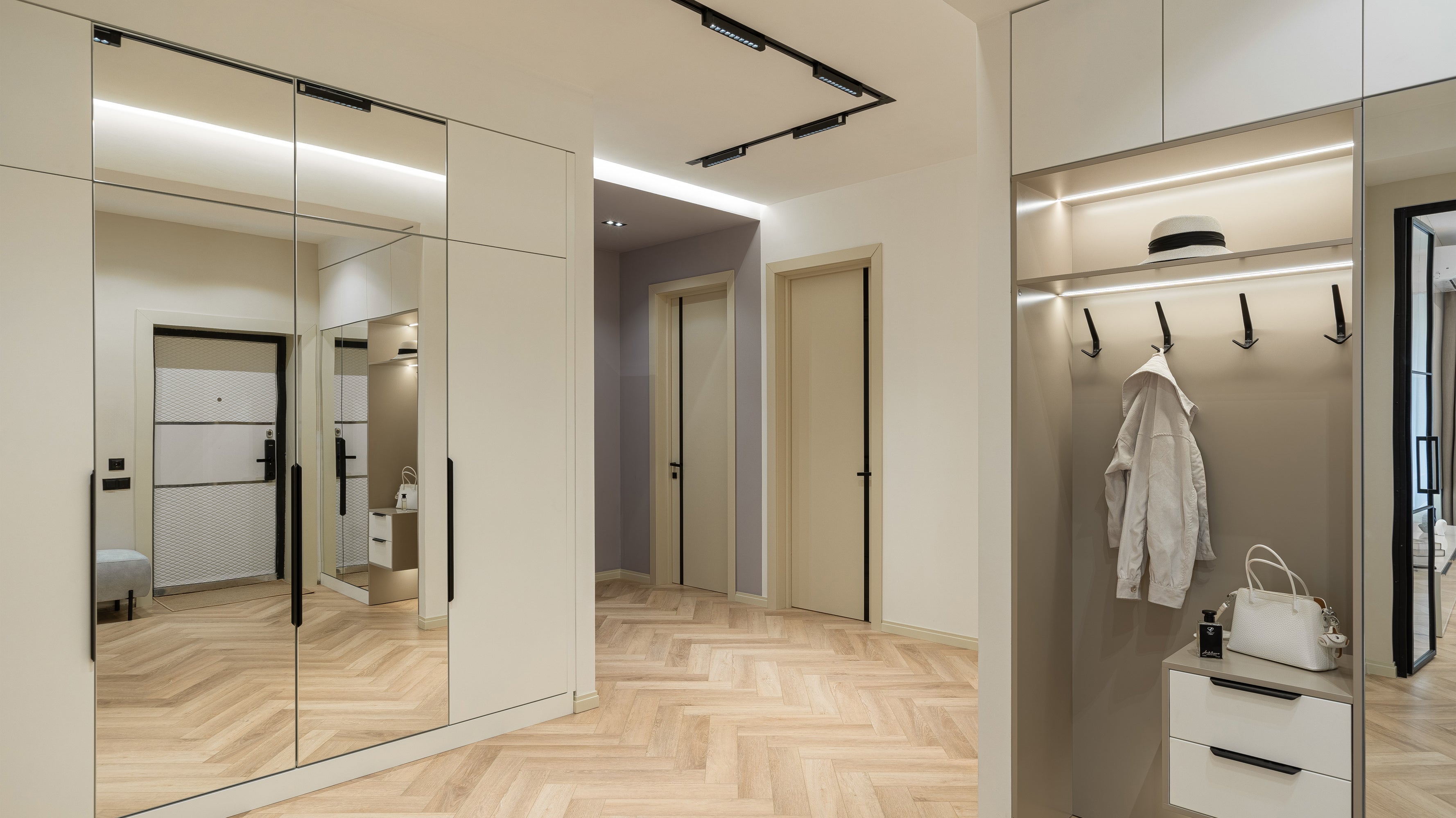 Points Rot Unity Track Lighting -Integrated LED