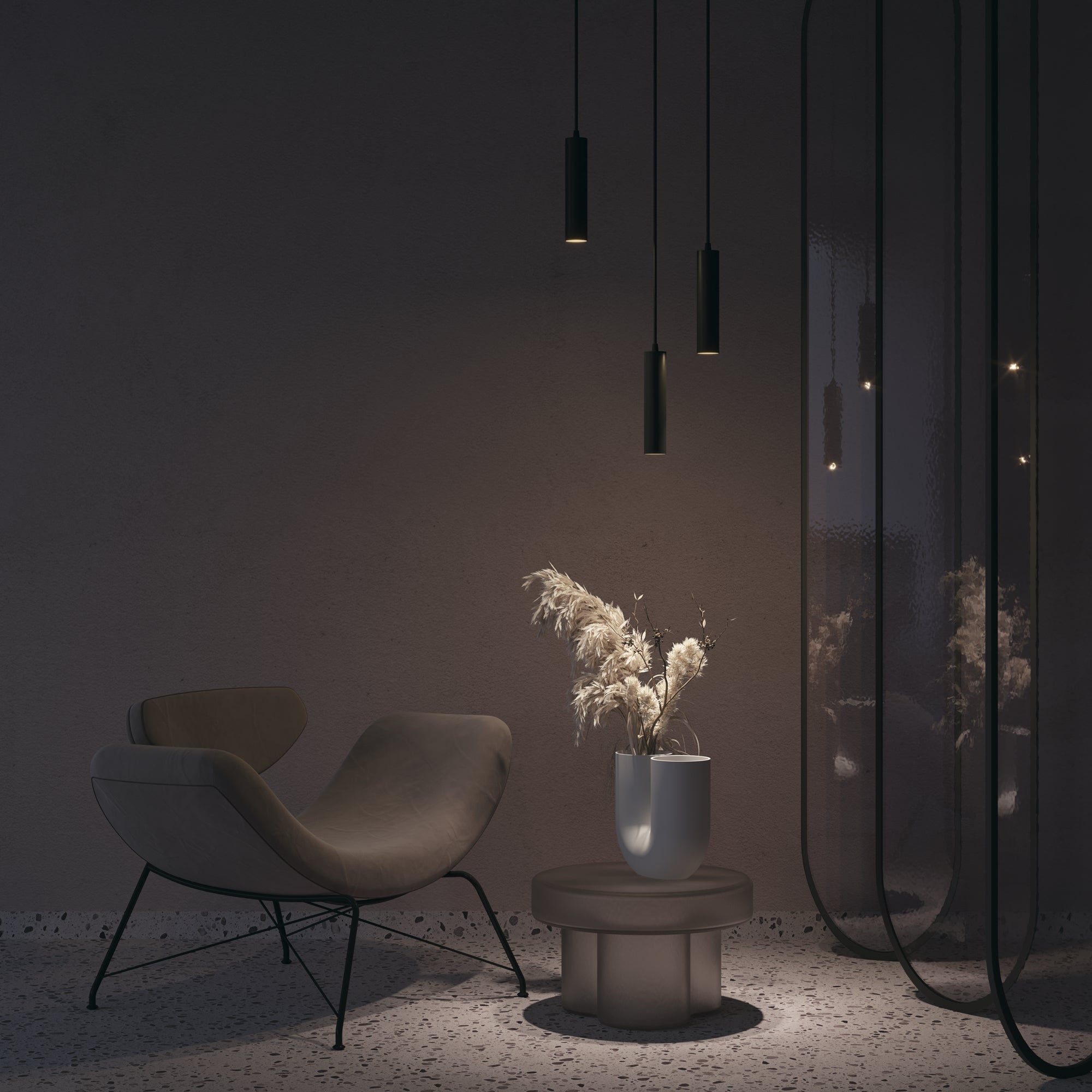 Pendant track luminaire Focus Led S35 12W 24°