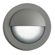 IP44 DIE CAST ALUMINIUM GREY 18 LED OUTDOOR WALL LIGHT WITH ACID GLASS - Cusack Lighting