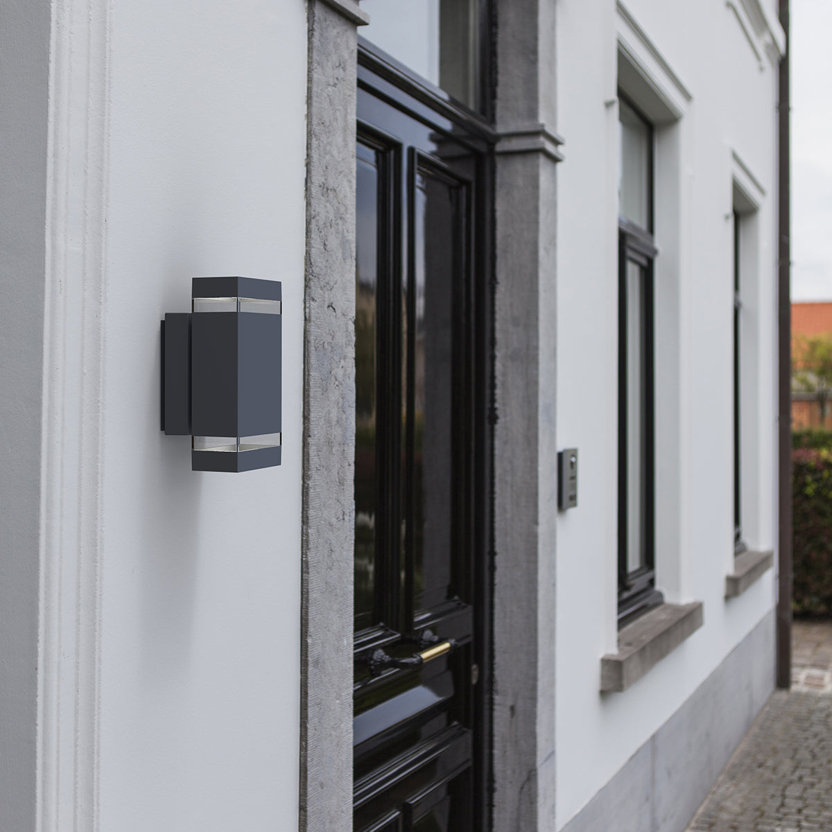 Jannik Up & Down LED Wall Lantern - Dark Grey Finish