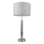 Julie Crystal Table Lamp- Antique Brass/ Polished Chrome Finishes