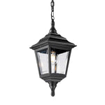 Kerry 1 Light Chain Lantern - Black IP44 E27