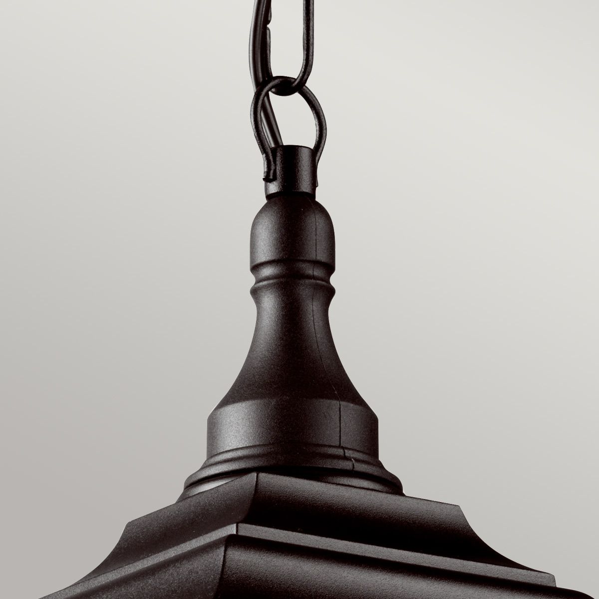 Kerry 1 Light Chain Lantern - Black IP44 E27