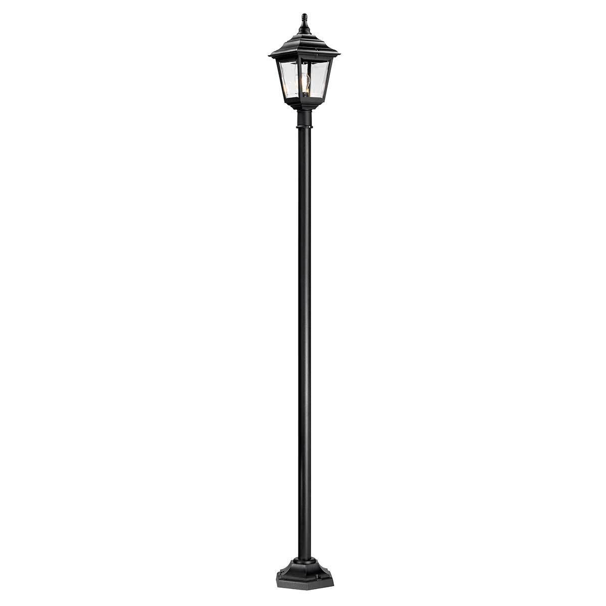 Kerry 1 Light Medium/Large Pillar Lantern - Black IP44 E27