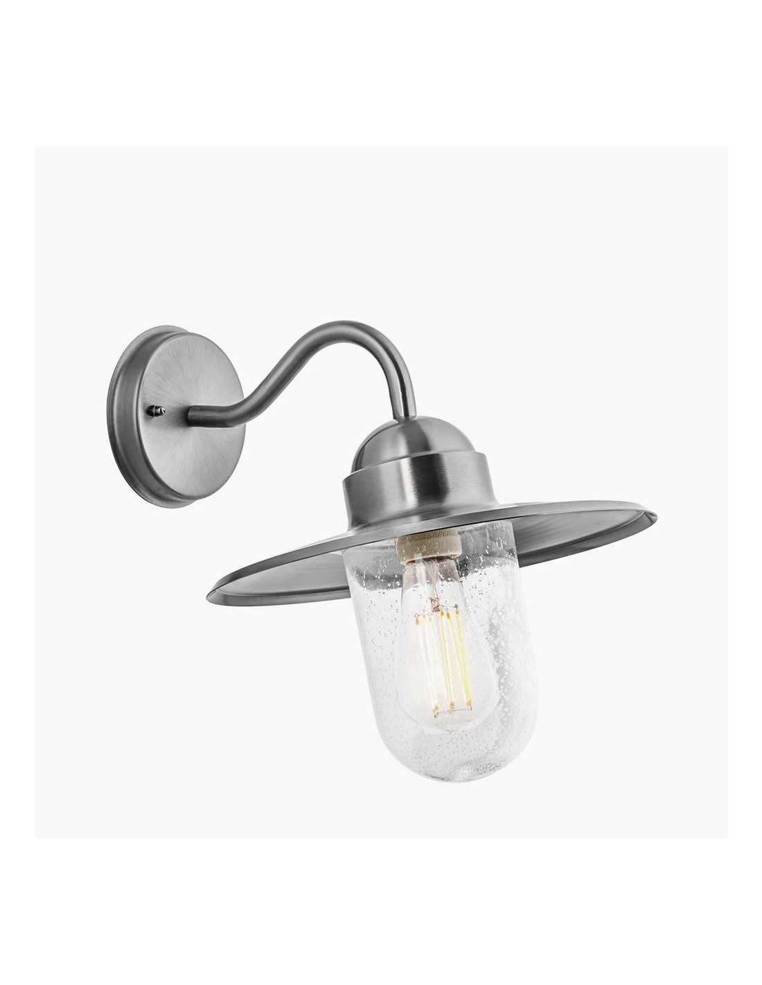 Kian 25W exterior Wall Fixture Black/Galvanised - Cusack Lighting