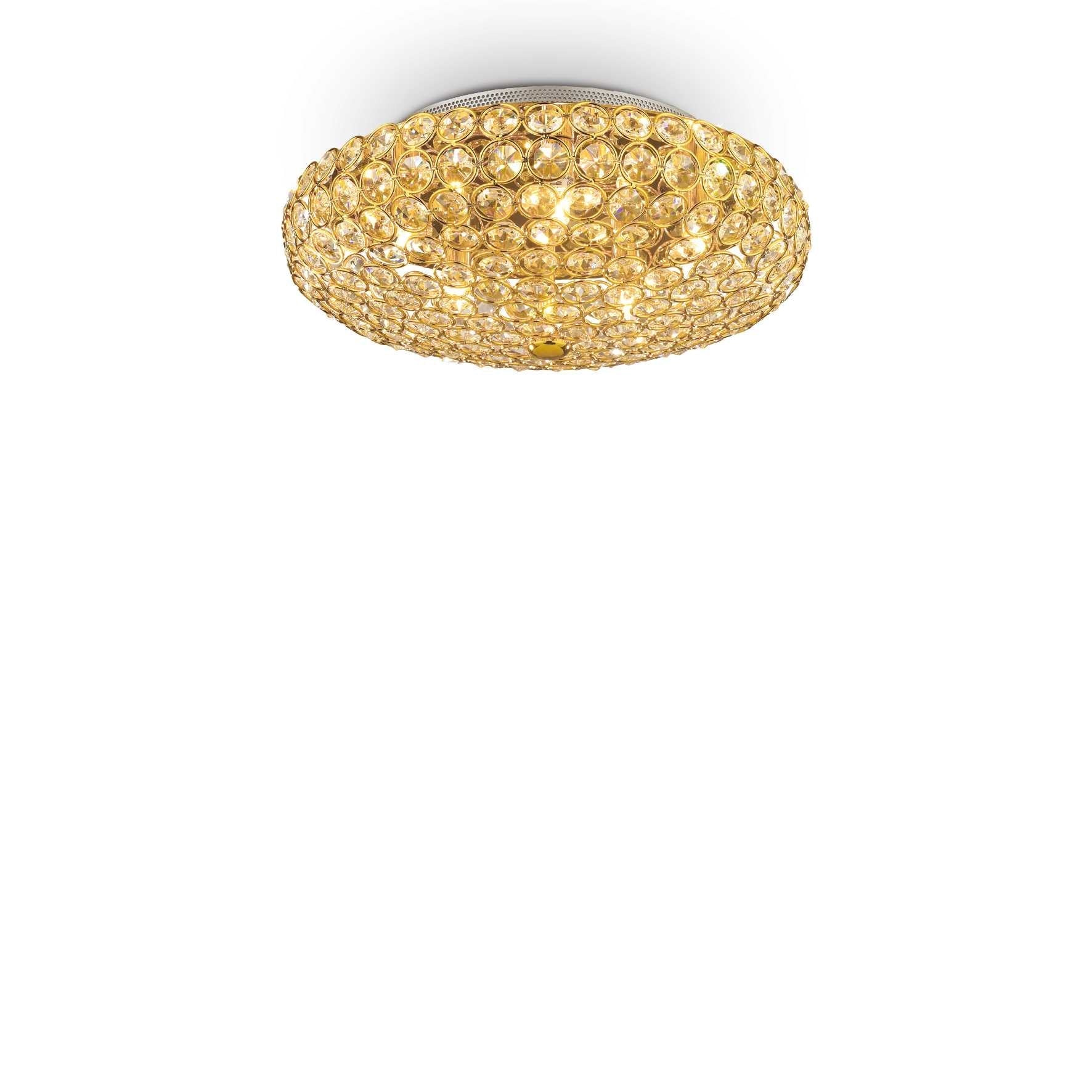 King Flush Light 3/5/9Lt - Chrome/Gold Finish - Cusack Lighting