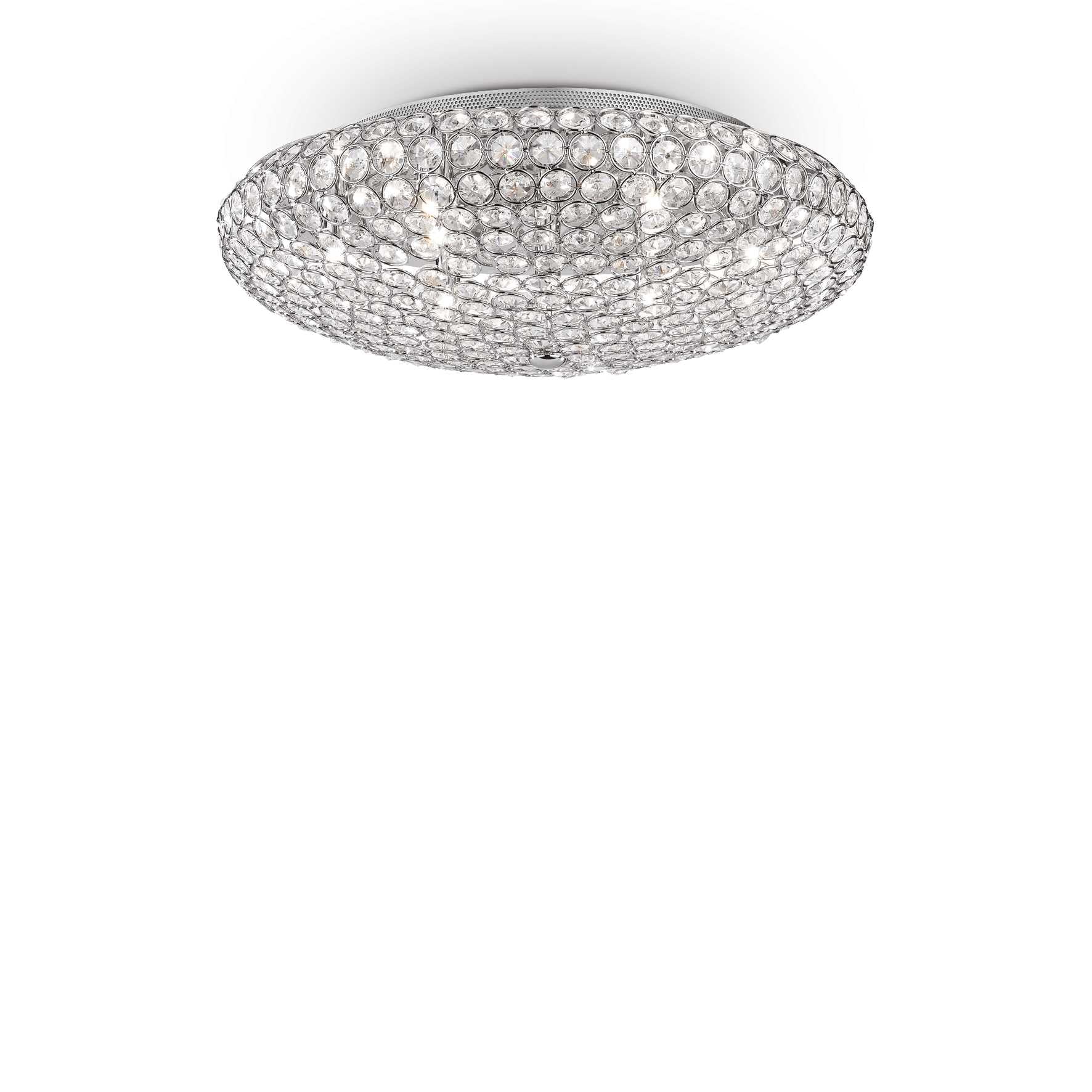 King Flush Light 3/5/9Lt - Chrome/Gold Finish - Cusack Lighting