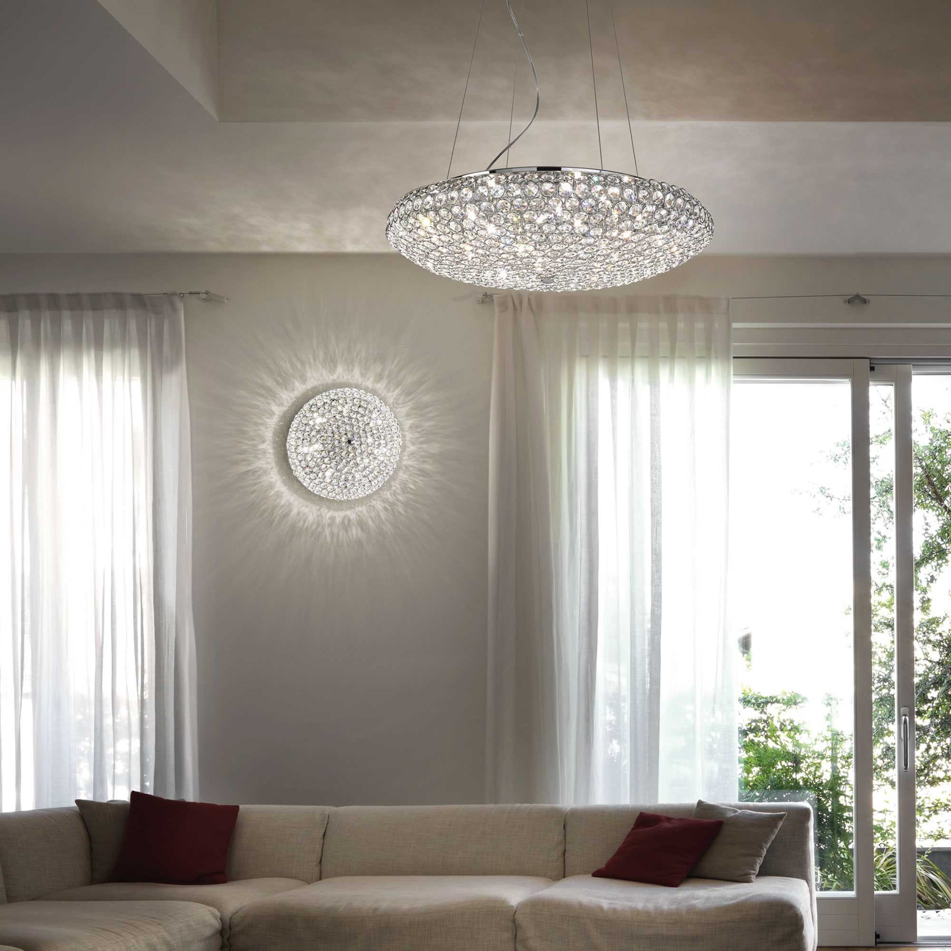 King Flush Light 3/5/9Lt - Chrome/Gold Finish - Cusack Lighting