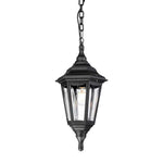 Kinsale 1 Light Chain Lantern - Black IP44 E27