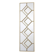 Dar Kipton Rectangle Decorative Mirror With Gold Foil Detail - Cusack Lighting